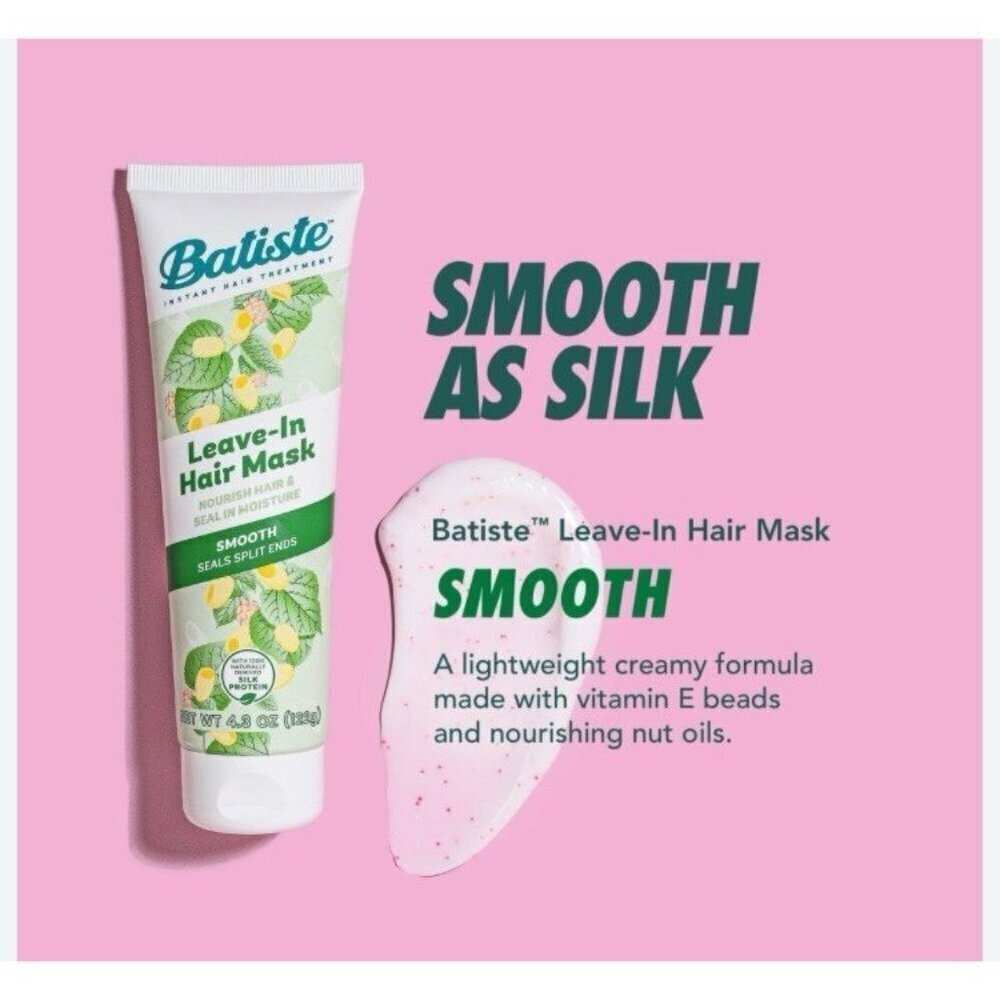 Batiste Instant Hair Treatment Leave-In Hair Mask 4.3oz Smooth/Seals Split Ends